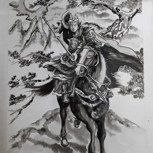 Tranh Triệu Tử Long - Triệu Vân