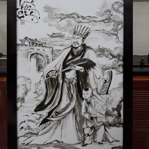 Tranh Ngọa Long Tiên Sinh