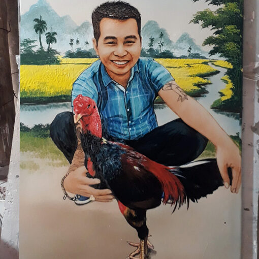 Vẽ truyền thần lên sứ