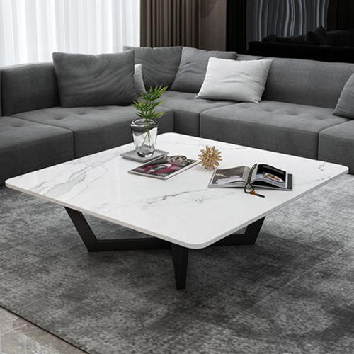 Bàn Sofa Mặt Đá Trắng Vân CTP-678