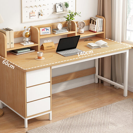 Bàn Liền Giá Sách Gỗ MDF CTP-1333
