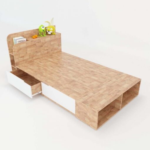 Giường Ngủ Cho Bé Gỗ Cao Su CTP-2228
