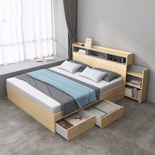 Giường Ngủ Gỗ MDF Hiện Đại 160x200m CTP-2132