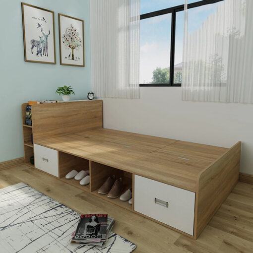 Giường Ngủ Liền Kệ 120x210cm CTP-2118