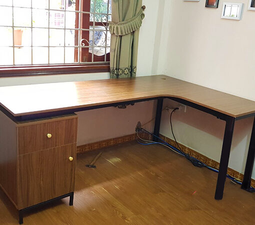 Bàn Chữ L Liền Tủ CTP-1119