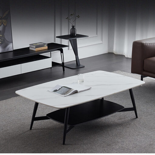 Bàn Sofa Mặt Đá 2 Tầng CTP-6139