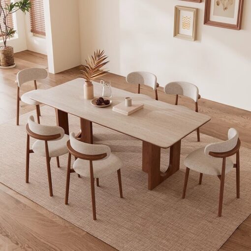Bộ Bàn Ghế Gỗ Sồi 80x160cm CTP-9478