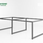 Mẫu chân bàn cụm 4 người bằng sắt