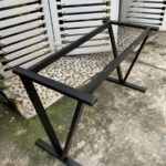 Chân bàn chữ V làm từ sắt hộp 40x80 dày dặn kết hợp sơn tĩnh điện