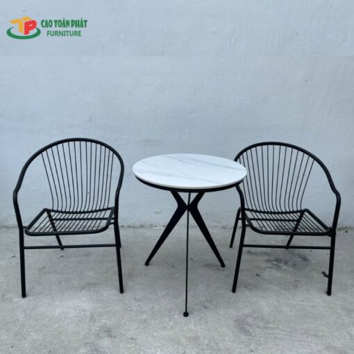Bàn ghế sắt ban công - BGS05